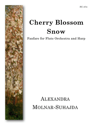 Book cover for Cherry Blossom Snow for Flute Choir
