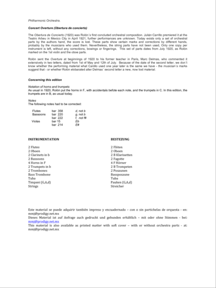 Obertura de Concierto Orchestra scores gallery preview page 4