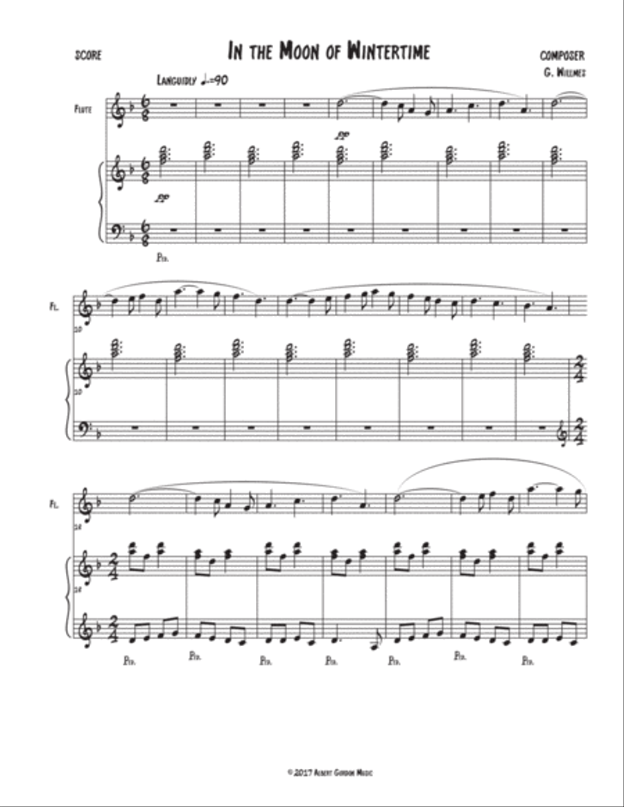 Christmas for Flute and Piano Flute Solo scores gallery preview page 6