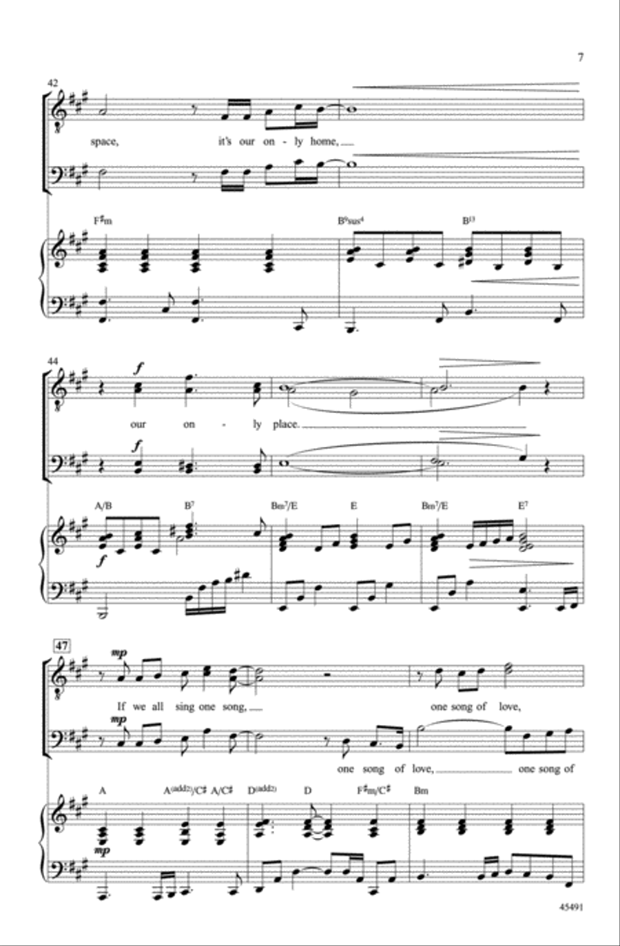One Song Choir scores gallery preview page 6