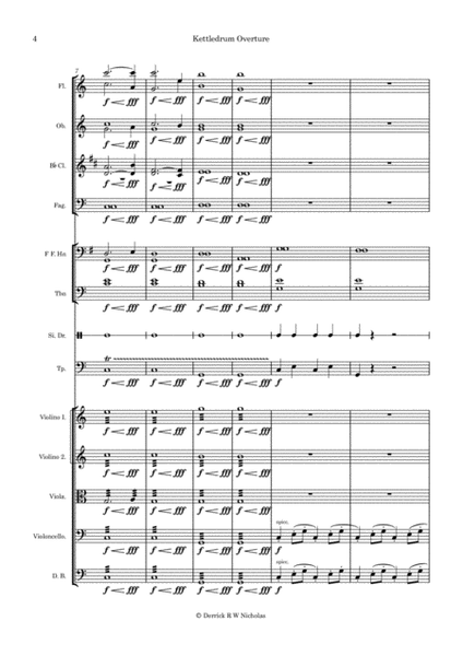 Kettledrum Overture, Opus 2 - Full Score and Parts image number null