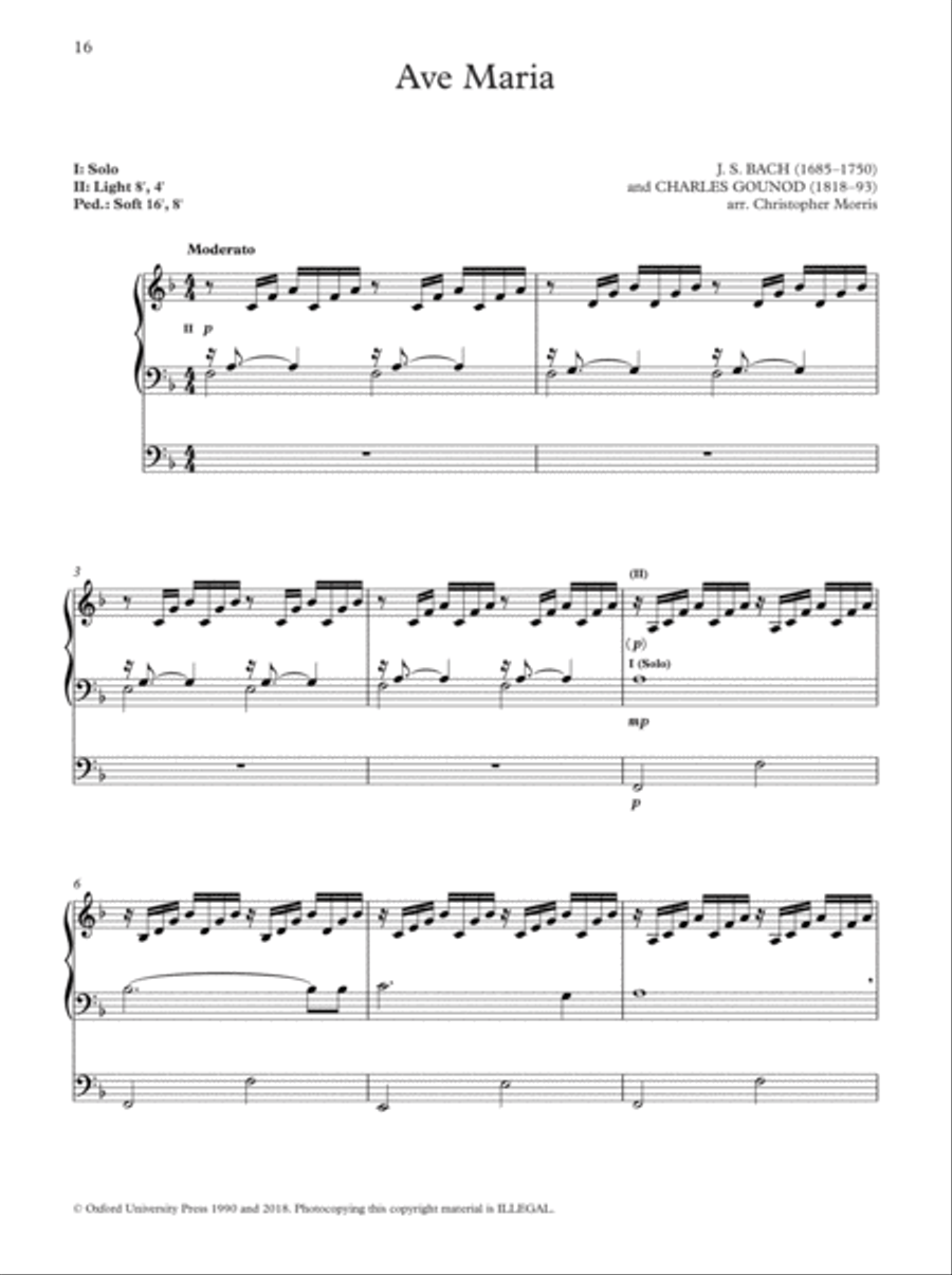 The Oxford Book of Funeral and Memorial Music for Organ Voice scores gallery preview page 2