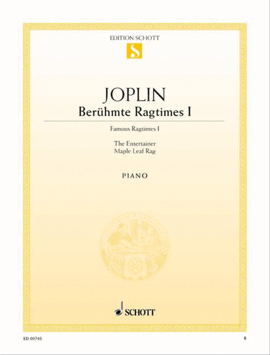 Famous Ragtimes 1 Piano Solo scores gallery preview page 1