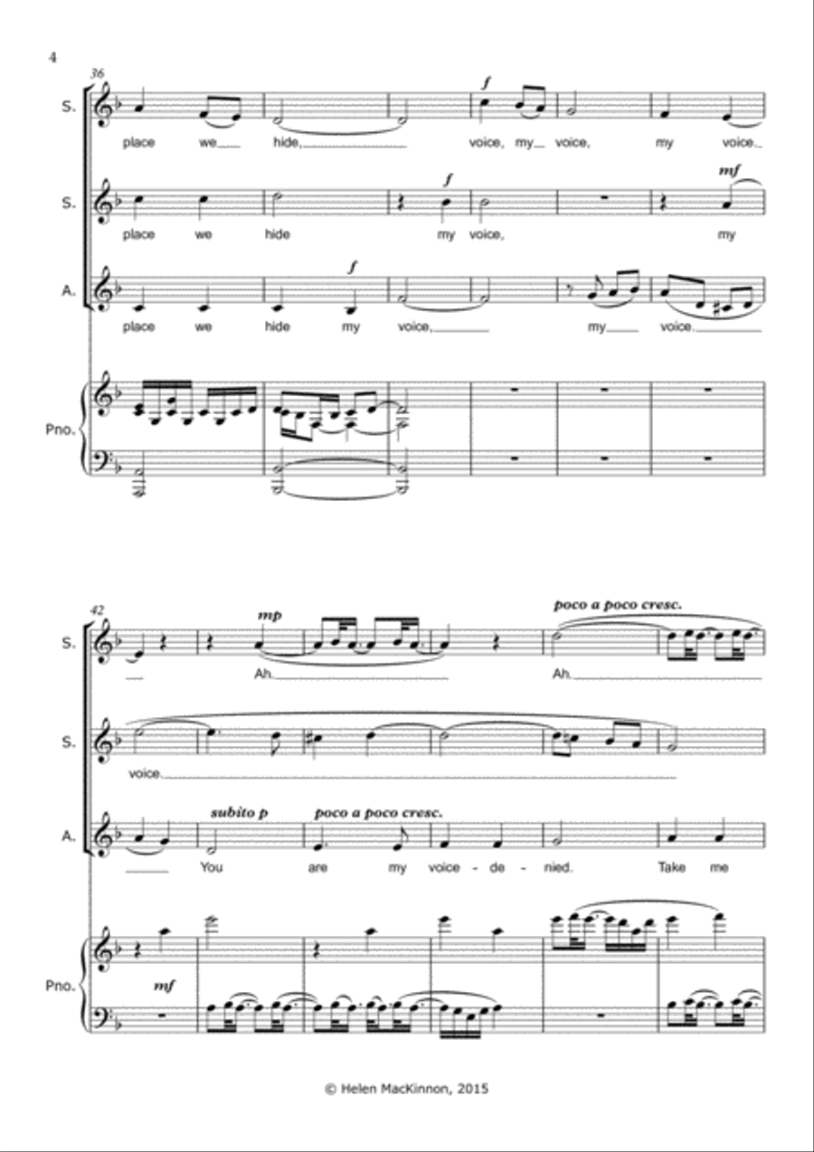 My Voice SSA scores gallery preview page 5