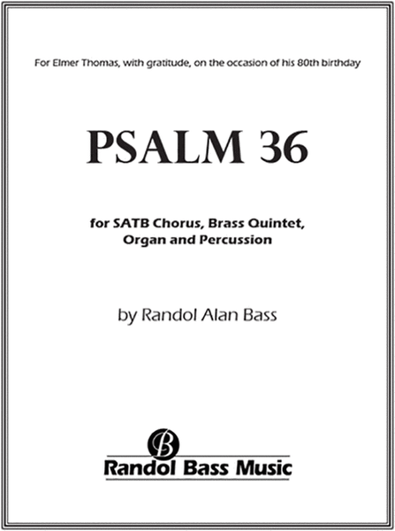 Psalm 36 (Choral Score)