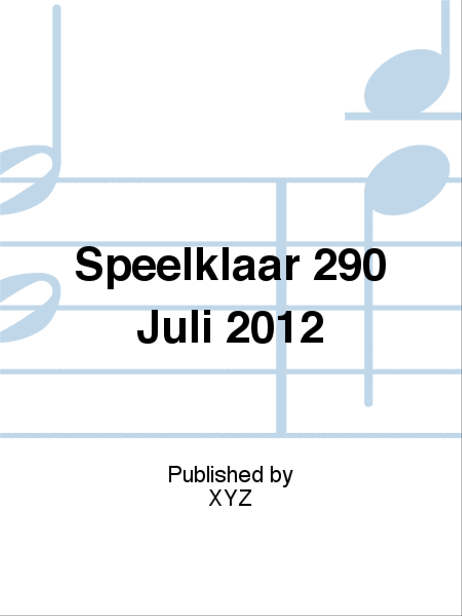 Speelklaar 290 Juli 2012