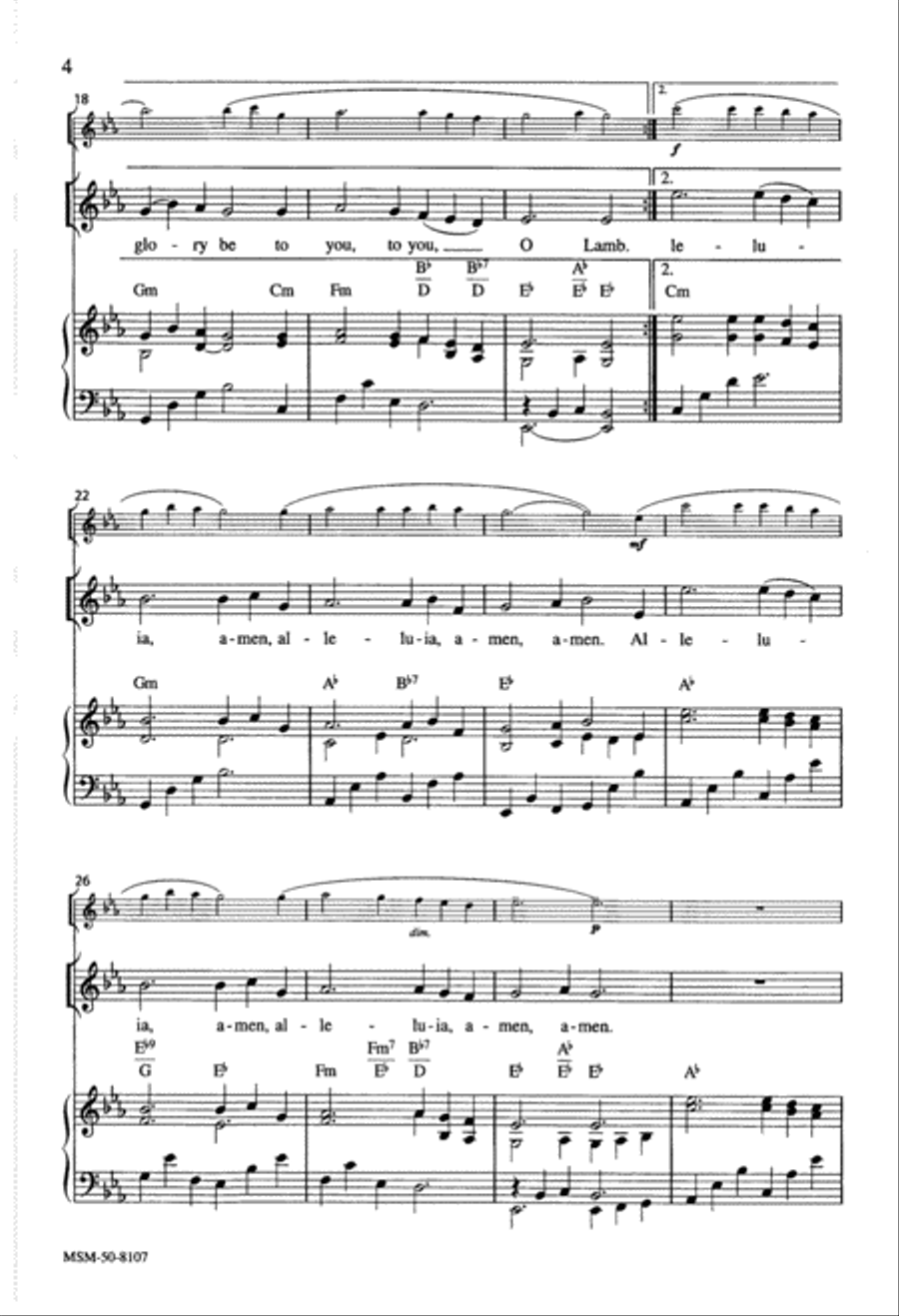 The Music of Heaven The Music of Heaven 4-Part scores gallery preview page 4