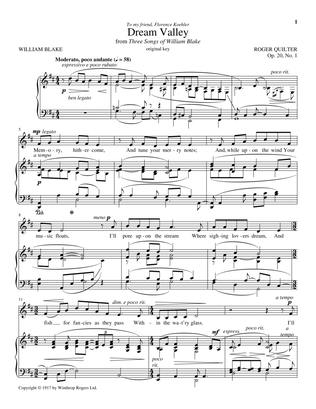 Dream Valley, Op. 20, No. 1