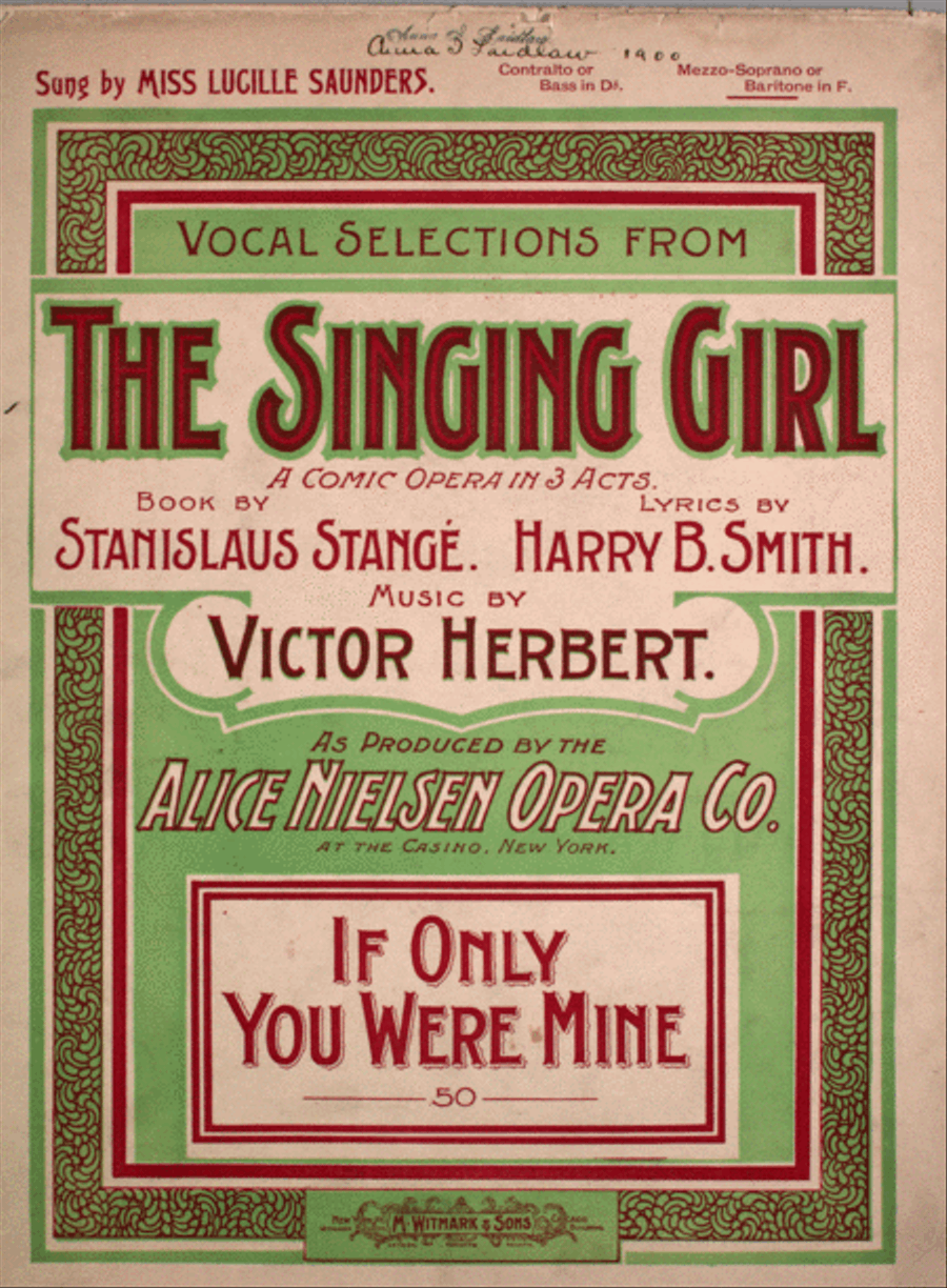 If Only You Were Mine Voice scores gallery preview page 1