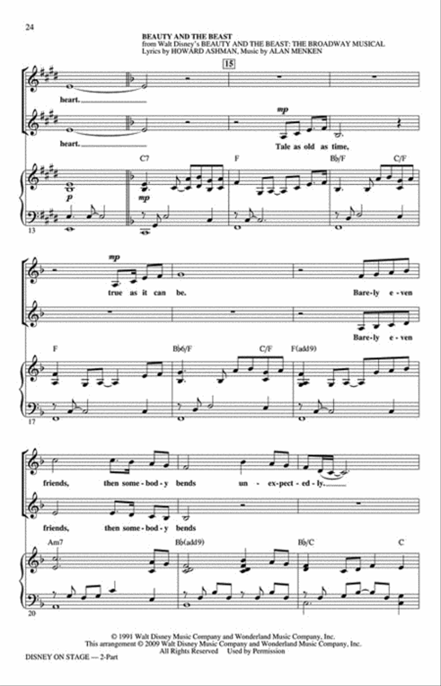 Disney on Stage 2-Part scores gallery preview page 5