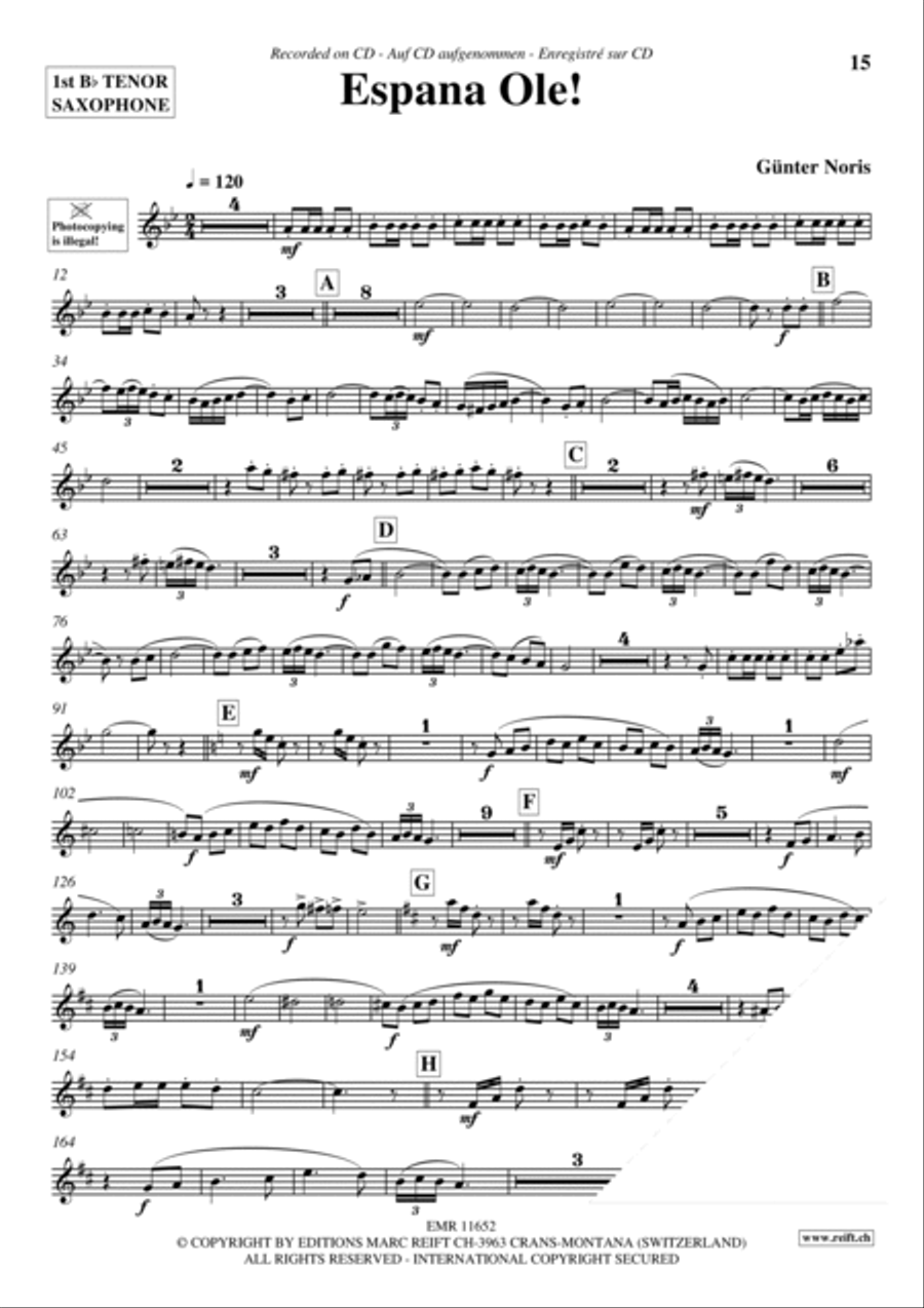 Play The 1st Tenor Sax With The Ballroom Dance Orchestra Vol. 4 Tenor Saxophone scores gallery preview page 15