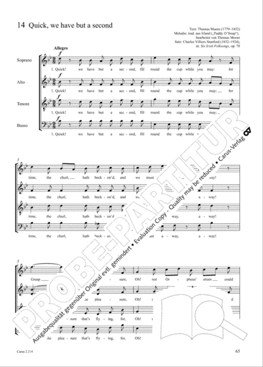 Choral Collection Folk Songs Choir scores gallery preview page 41