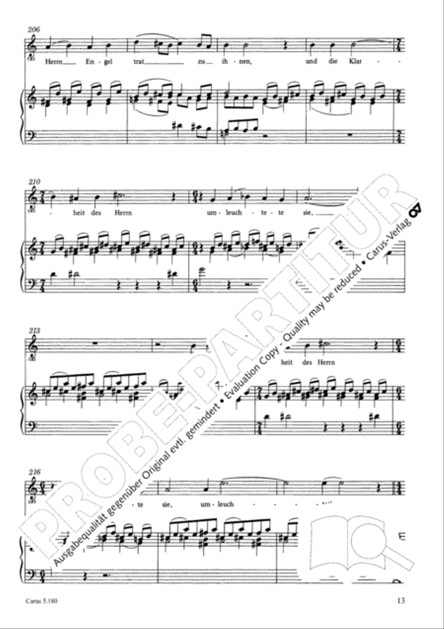 Das Weihnachtsevangelium Mezzo-Soprano Voice scores gallery preview page 14