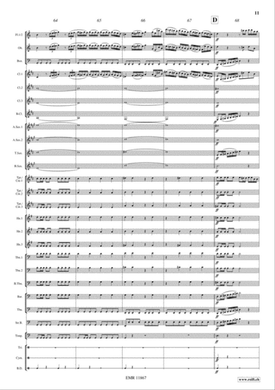 L'Italiana in Algeri Concert Band scores gallery preview page 12