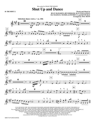 Book cover for Shut Up and Dance (arr. Mac Huff) - Bb Trumpet 2