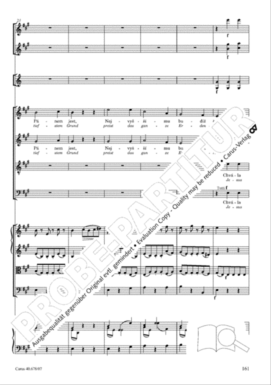 Missa pastoralis bohemica 4-Part scores gallery preview page 174