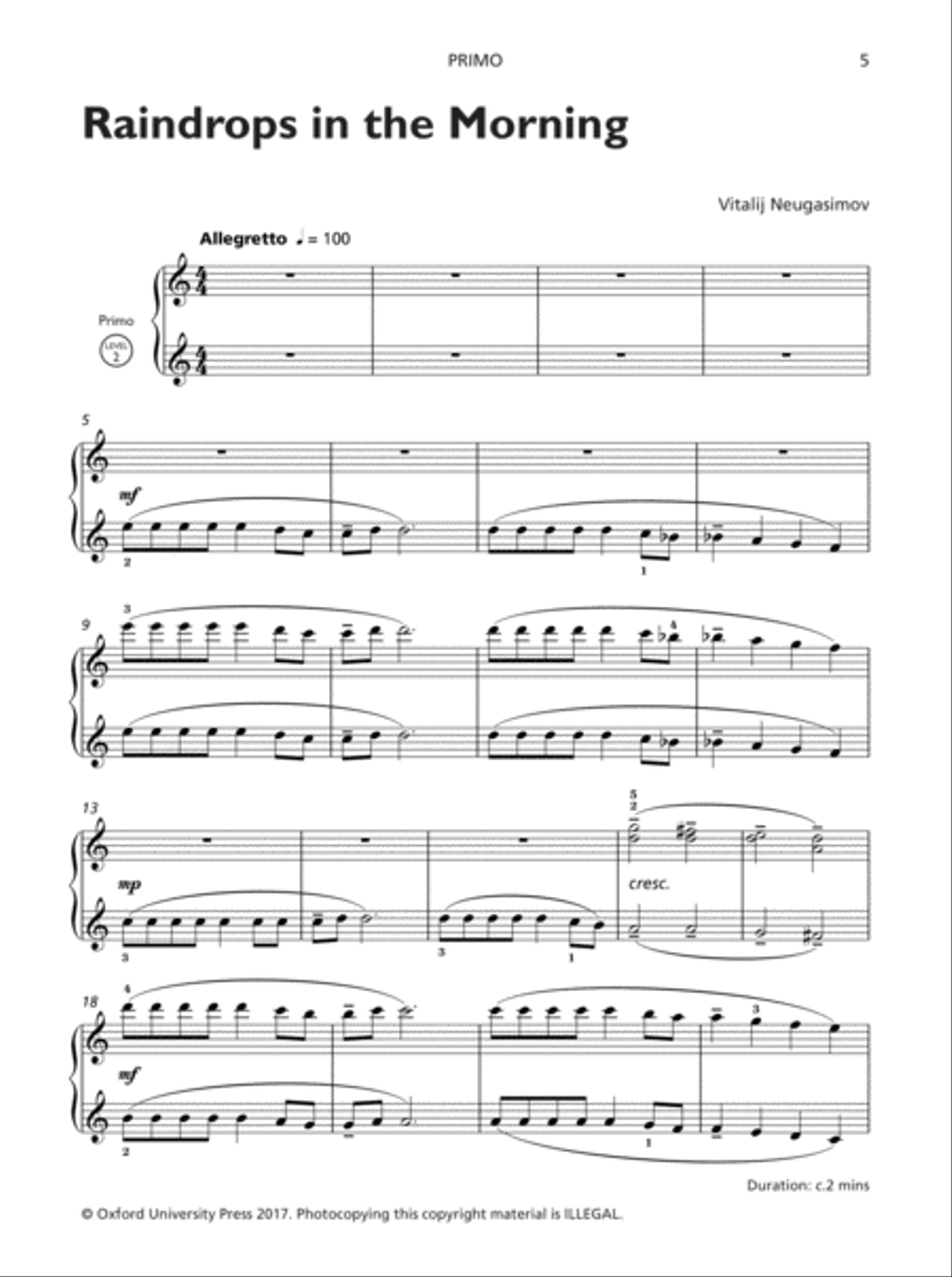 Piano Sketches Duets Book 1 Piano Duet scores gallery preview page 4
