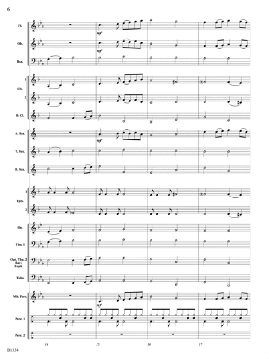 At the River: Score Concert Band scores gallery preview page 6