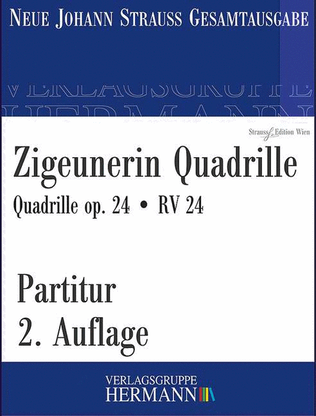 Book cover for Zigeunerin Quadrille op. 24 RV 24