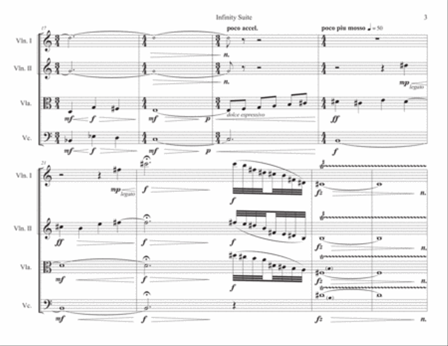 Infinity Suite for String Quartet String Quartet scores gallery preview page 5