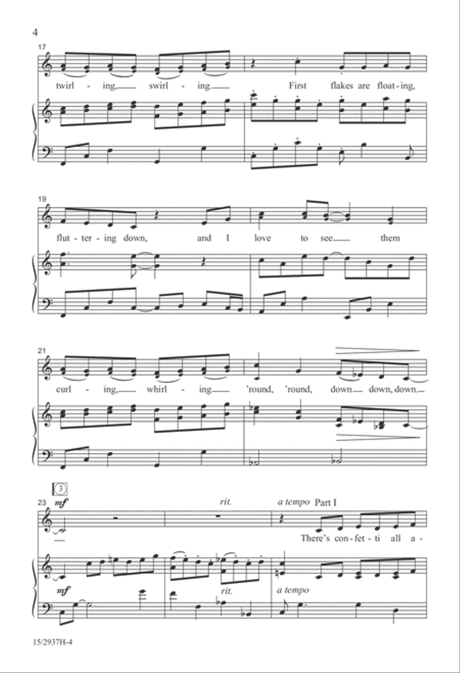 First Flakes First Flakes Unison Choir scores gallery preview page 5