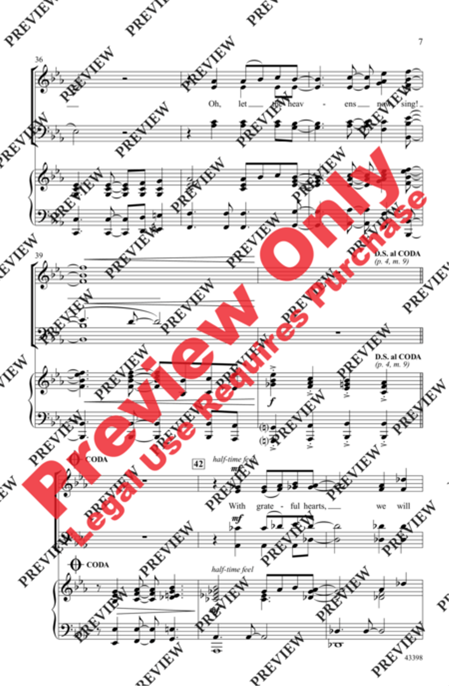 Lift Up Your Voice! Lift Up Your Voice! 4-Part scores gallery preview page 6