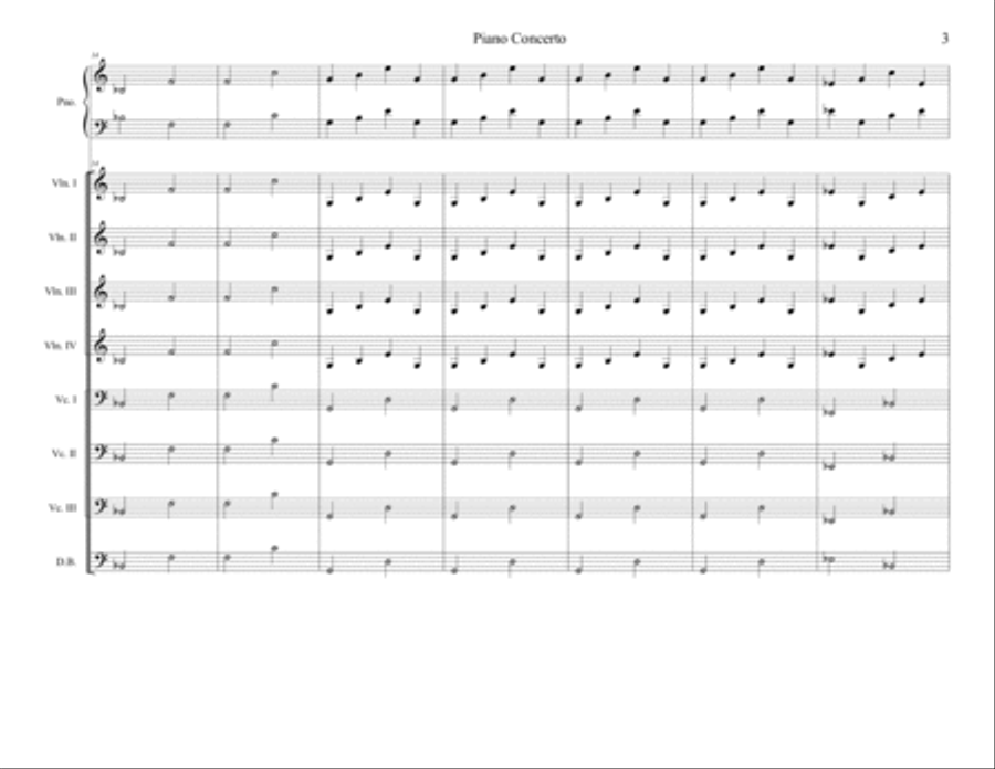 piano concerto Small Ensemble scores gallery preview page 3