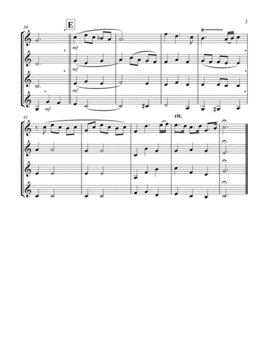 Bist Du Bei Mir (Clarinet Quartet)