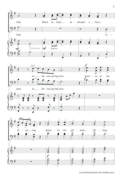 Clap Your Hands You People All by Bradley Ellingboe Choir - Digital Sheet Music