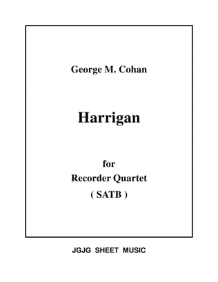 Harrigan for Recorder Quartet