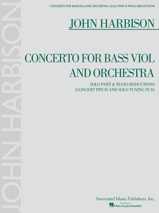Book cover for Concerto for Bass Viol