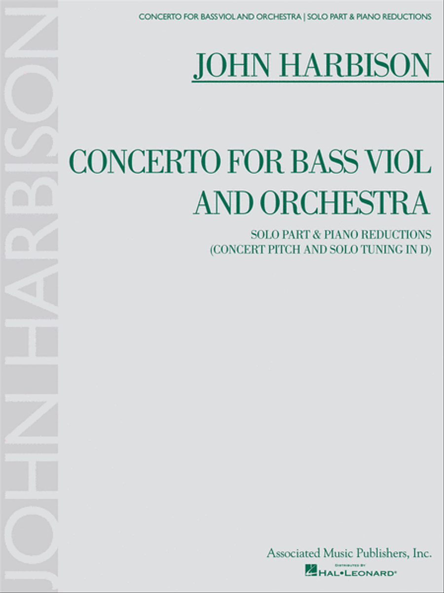 Concerto for Bass Viol Concerto for Bass Viol Double Bass scores gallery preview page 1