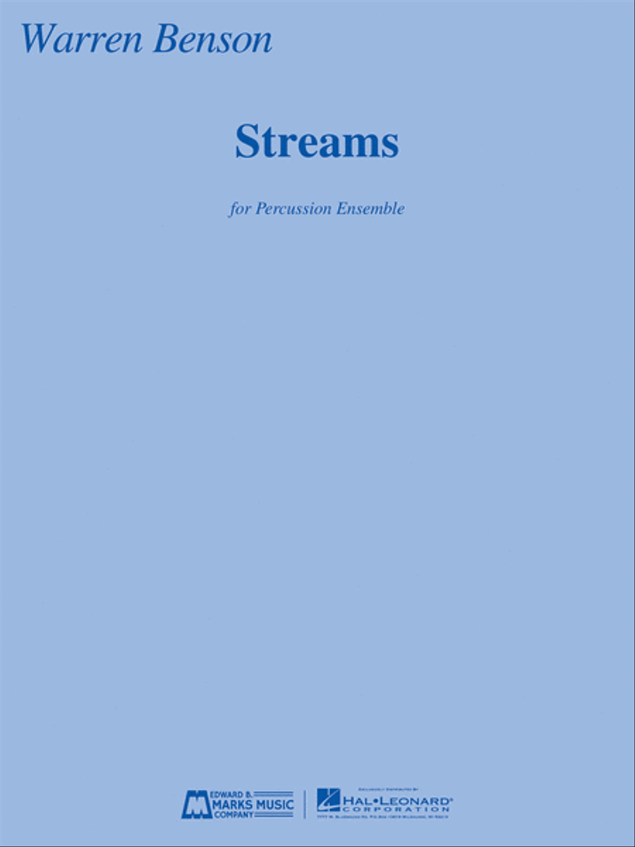 Streams for Seven Percussionists Percussion Ensemble scores gallery preview page 1