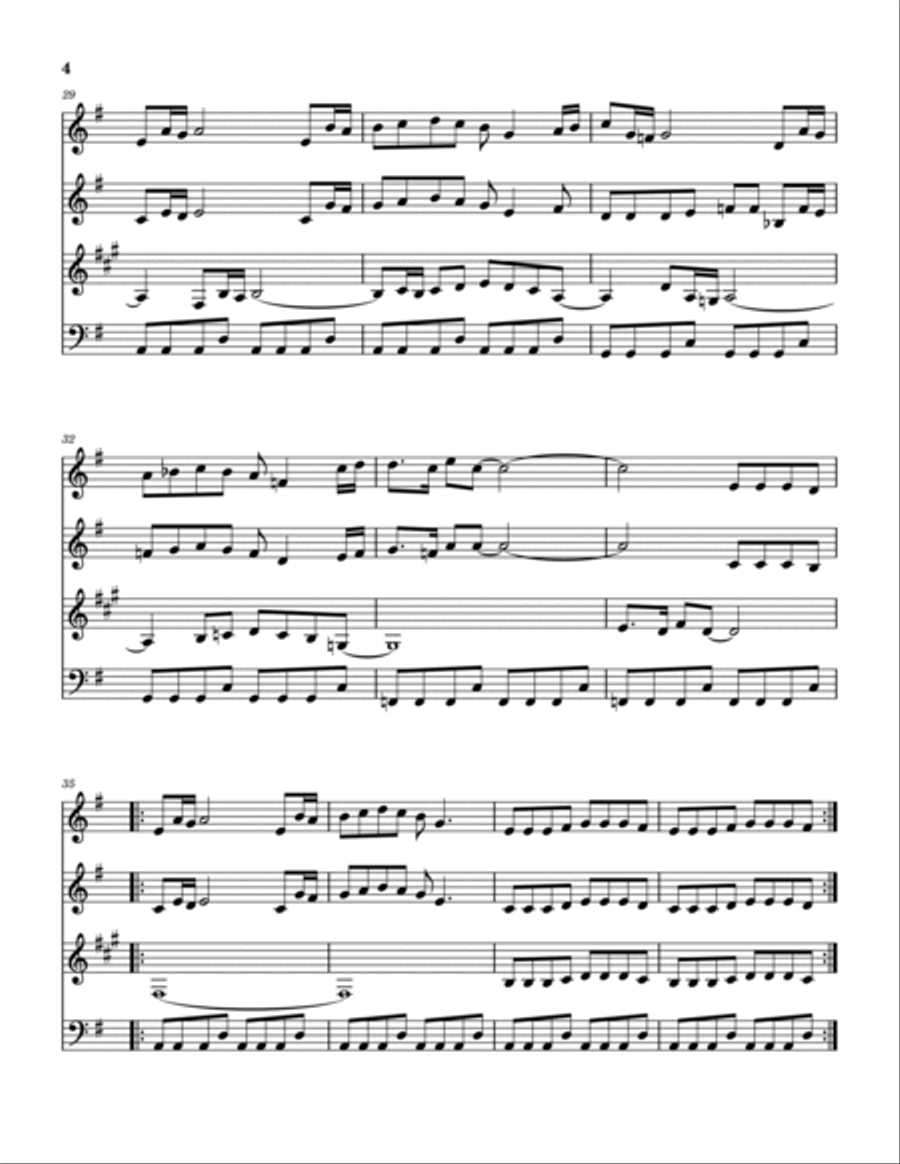Treasure Of San Miquel Treasure Of San Miquel Woodwind Quartet scores gallery preview page 5