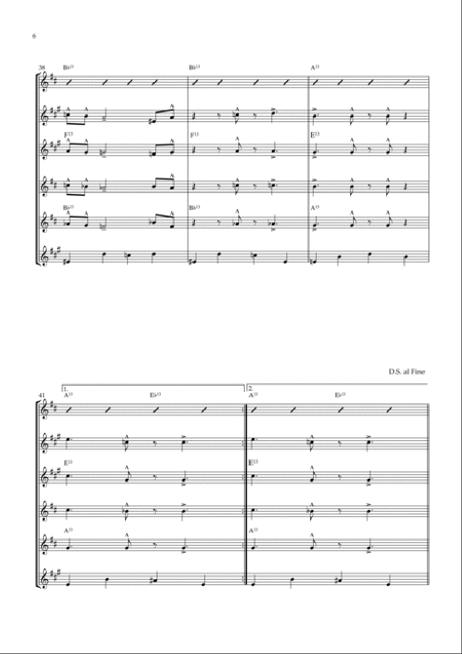 Sir Duke Woodwind Ensemble scores gallery preview page 6