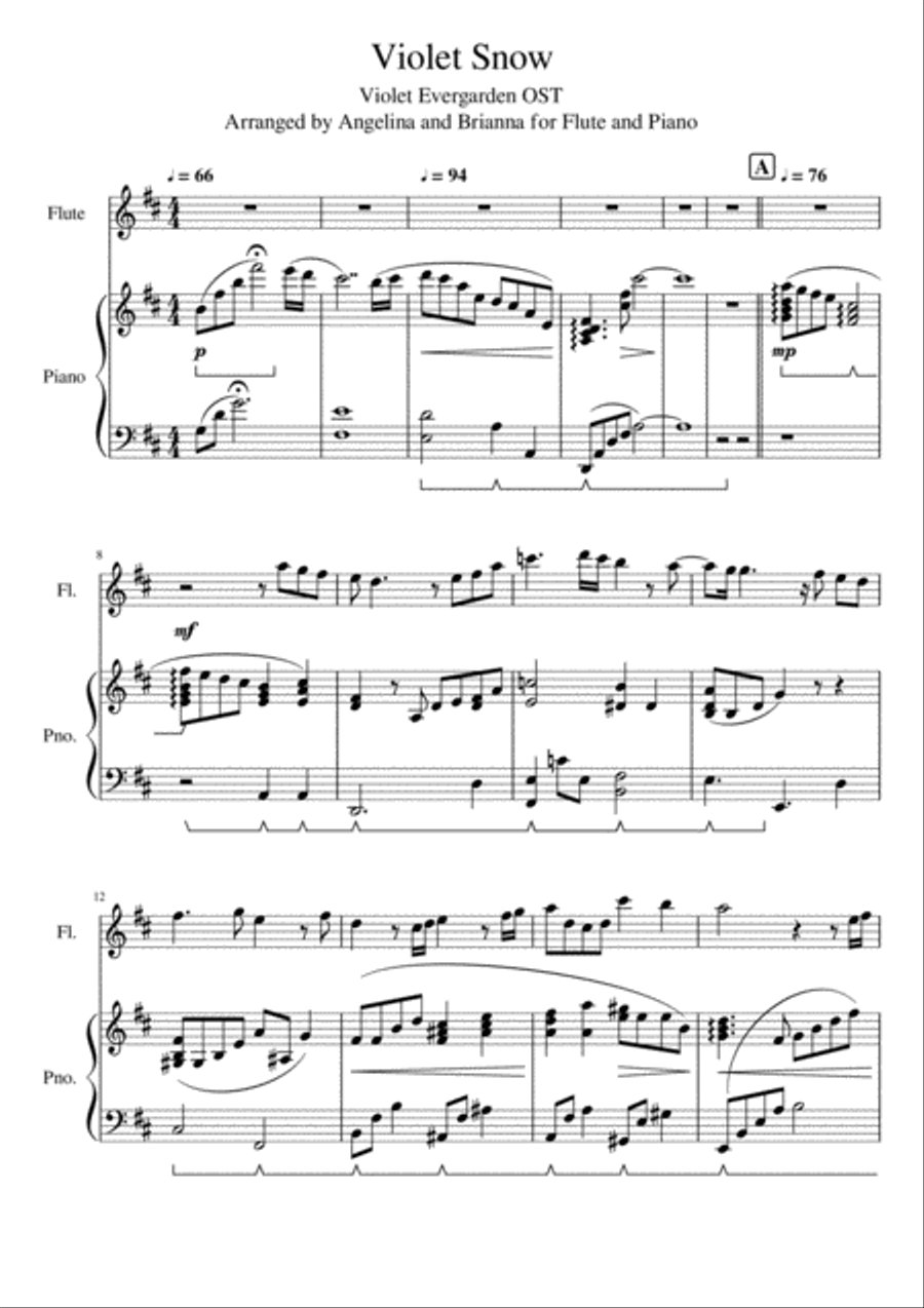 Violet Snow Large Ensemble scores gallery preview page 1