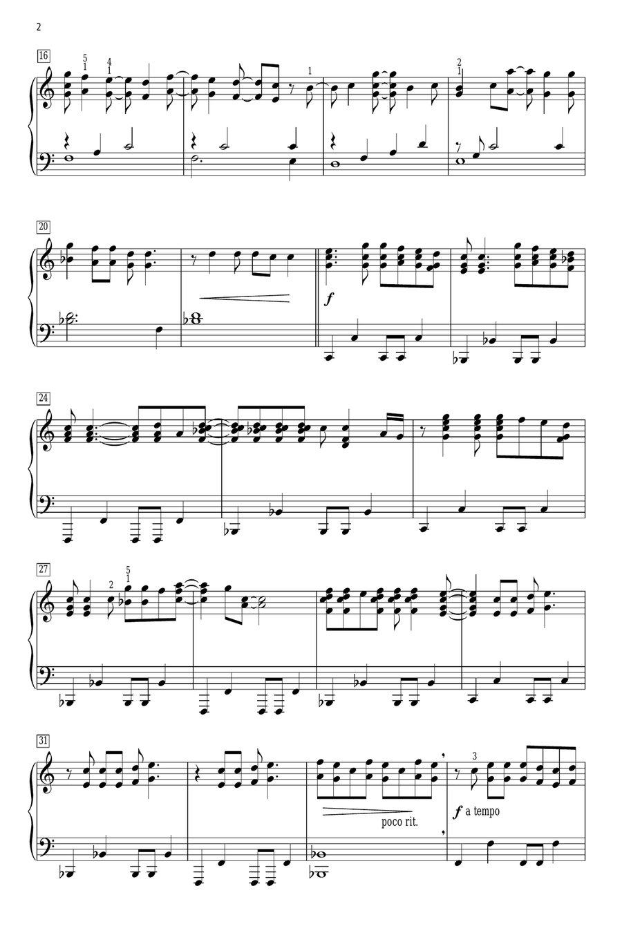 You Are The Music In Me (from High School Musical 2) Piano Solo scores gallery preview page 2