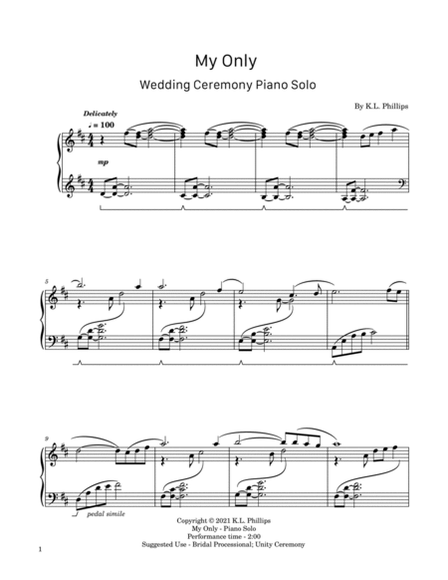 My Only - Wedding Ceremony Piano Solo image number null
