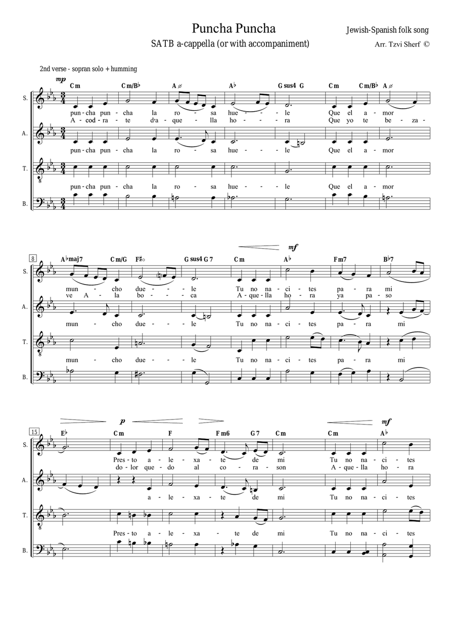 Puncha Puncha 4-Part scores gallery preview page 2