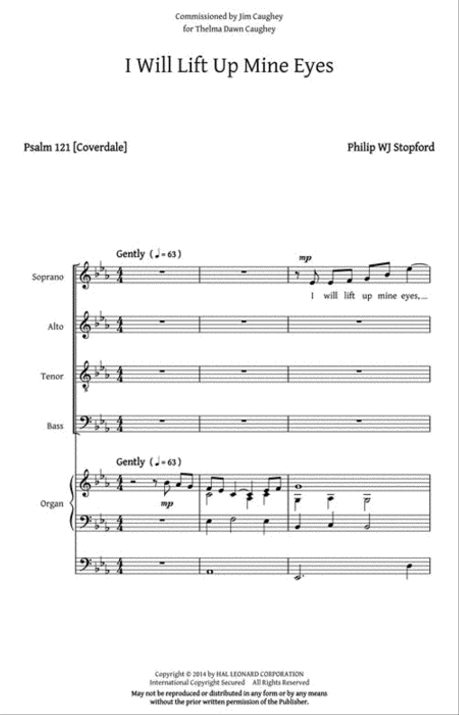 I Will Lift Up Mine Eyes I Will Lift Up Mine Eyes 4-Part scores gallery preview page 2