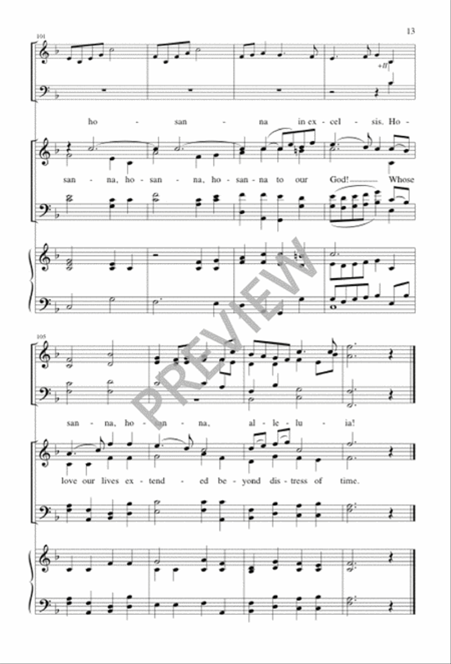 In Gladness and Thanksgiving 4-Part scores gallery preview page 12