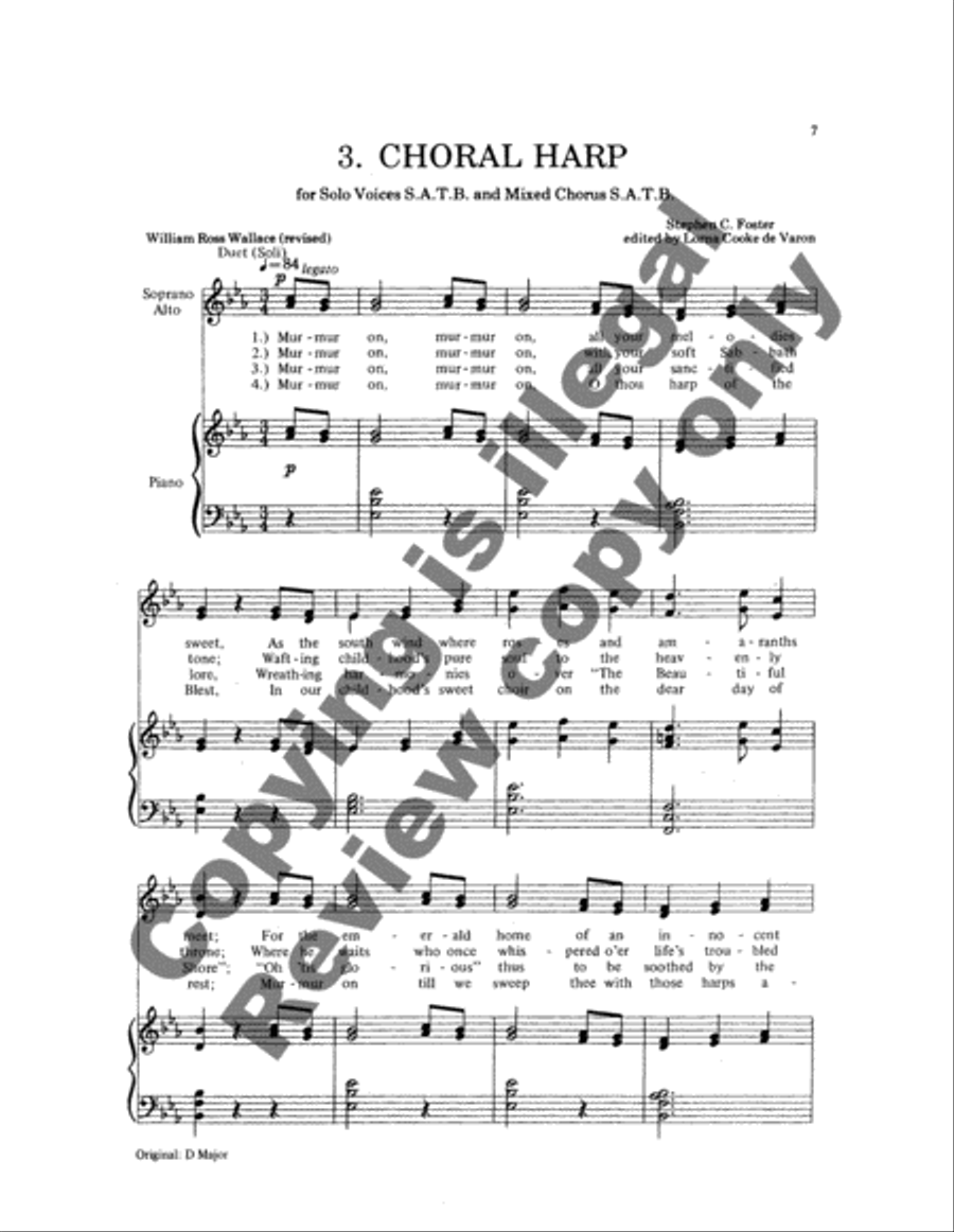 Twelve Sunday School Hymns 4-Part scores gallery preview page 11
