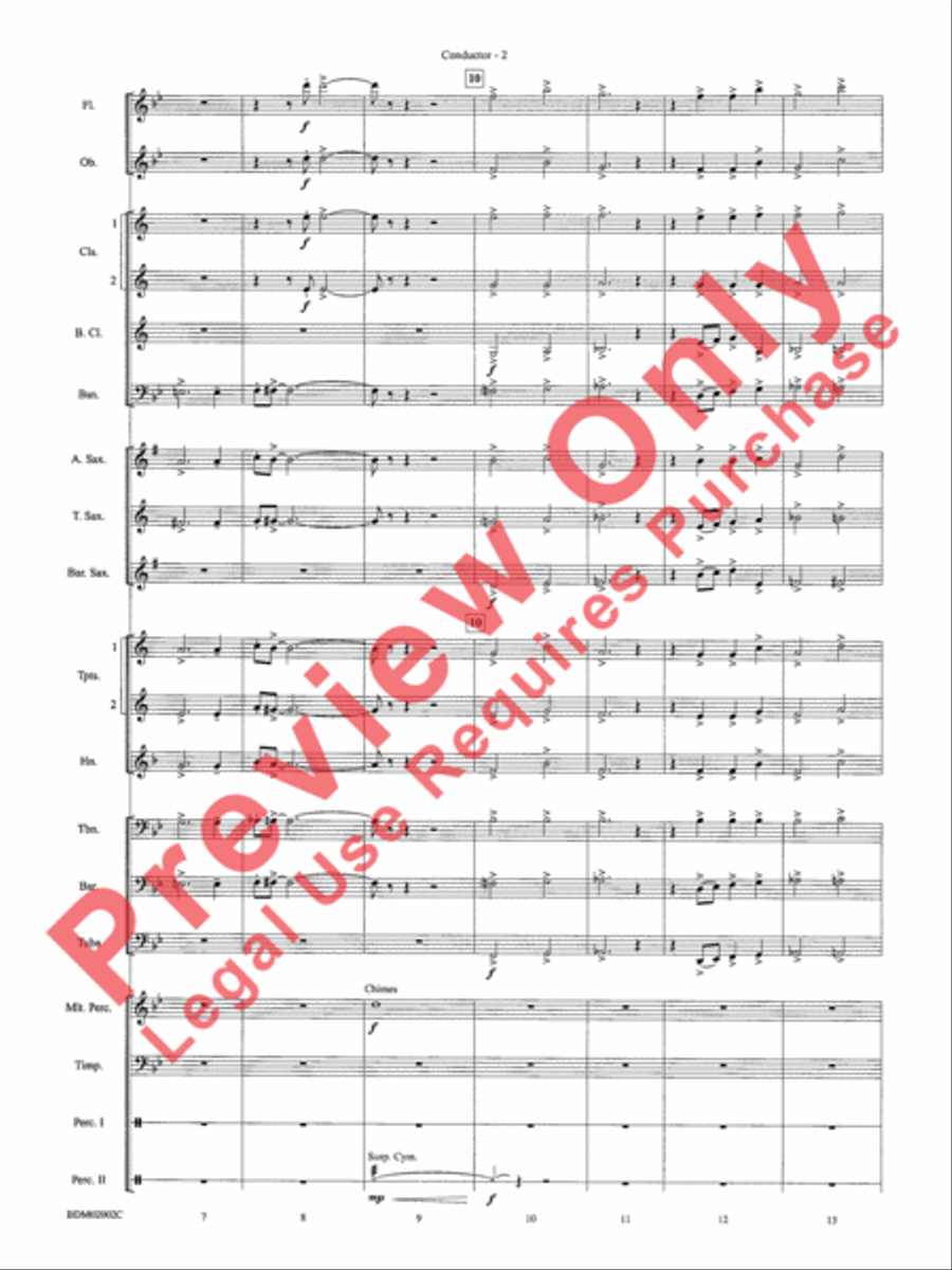 To Honor, Thank and Remember Concert Band scores gallery preview page 5