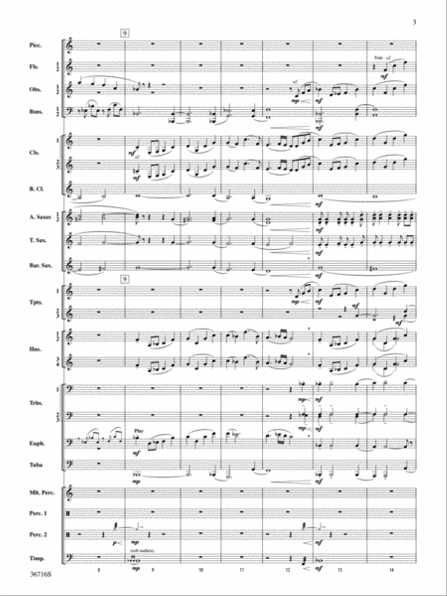 Redemption Redemption Concert Band scores gallery preview page 3