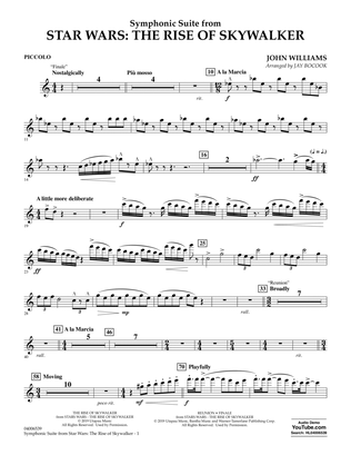 Symphonic Suite from Star Wars: The Rise of Skywalker (arr. Bocook) - Piccolo