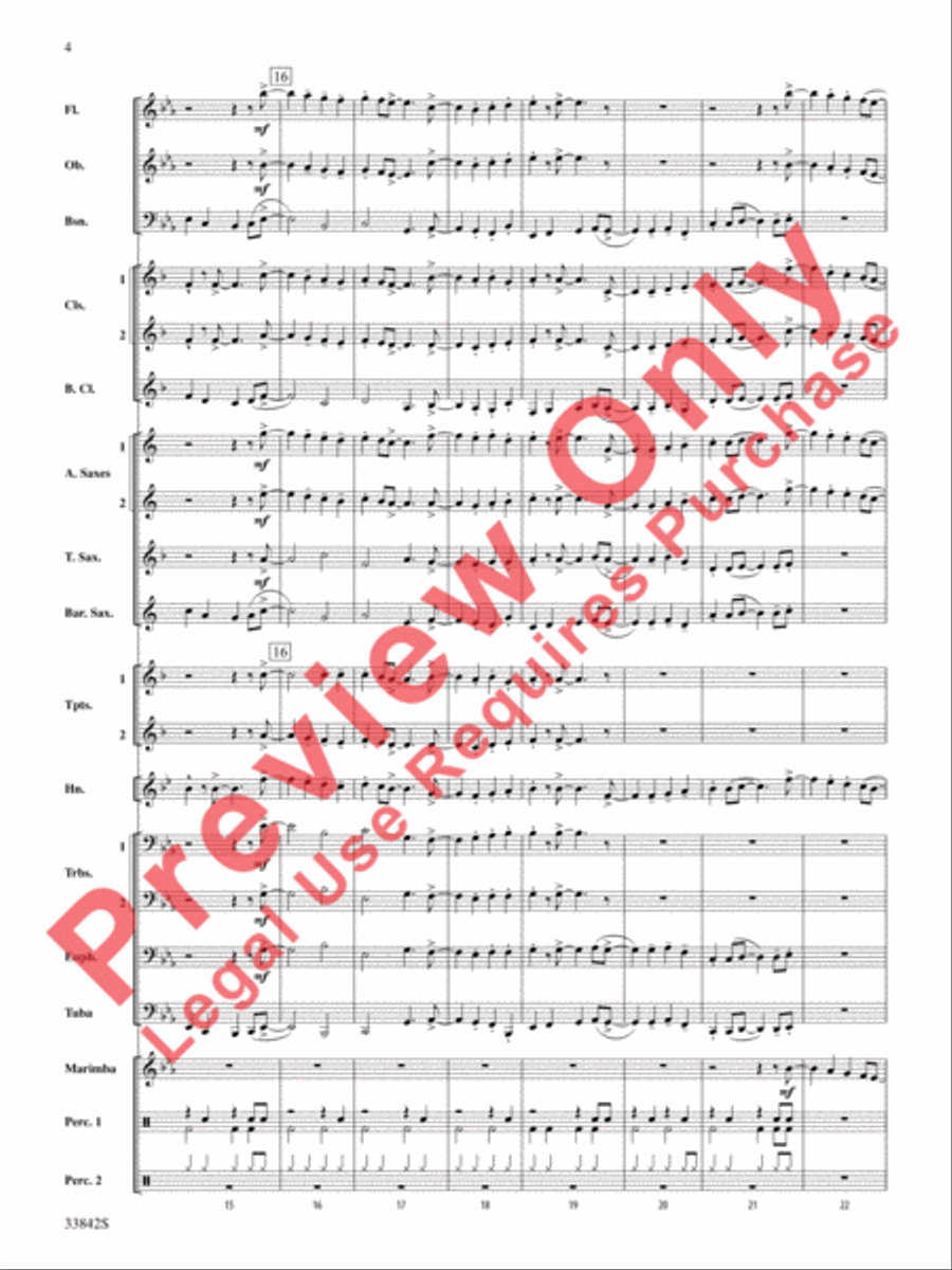 The Good King Swings! Concert Band scores gallery preview page 5