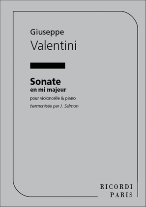 Book cover for Sonate En Mi Violoncelle Et Piano (Salmon