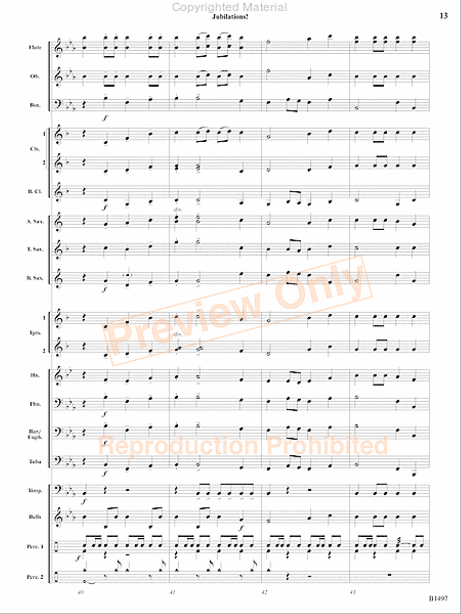 Curtain Up! Concert Band scores gallery preview page 10