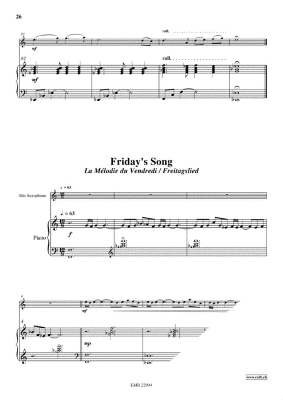 5 Love-Songs Alto Saxophone scores gallery preview page 7