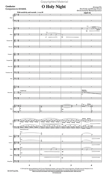 O Holy Night - Orchestral Score and CD with Printable Parts image number null